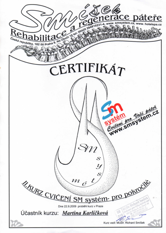 SMcertifikát 2